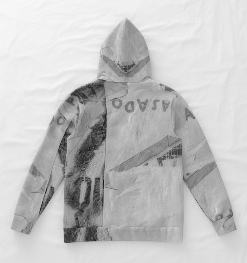 Italian ponte hoodie: Camden print