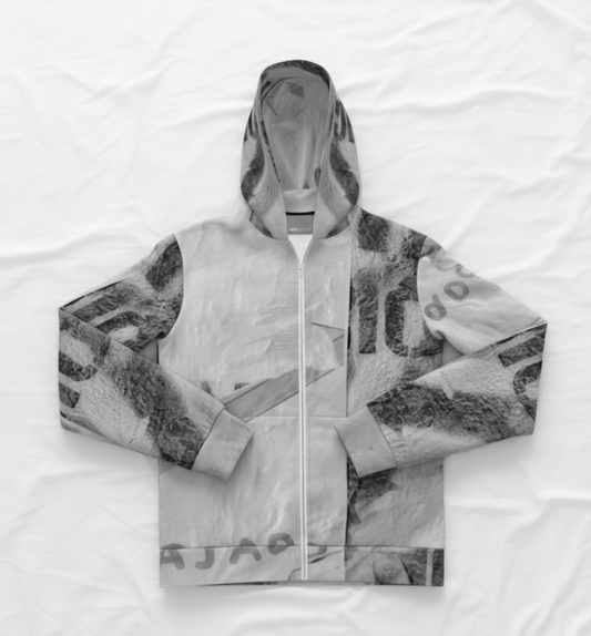 Italian ponte hoodie: Camden print