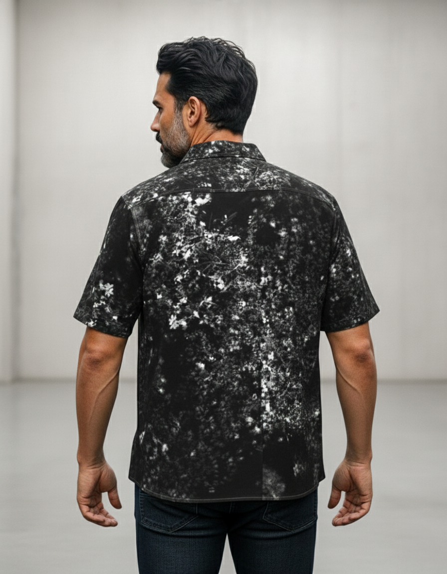 Organic cotton shirt: Bloom print
