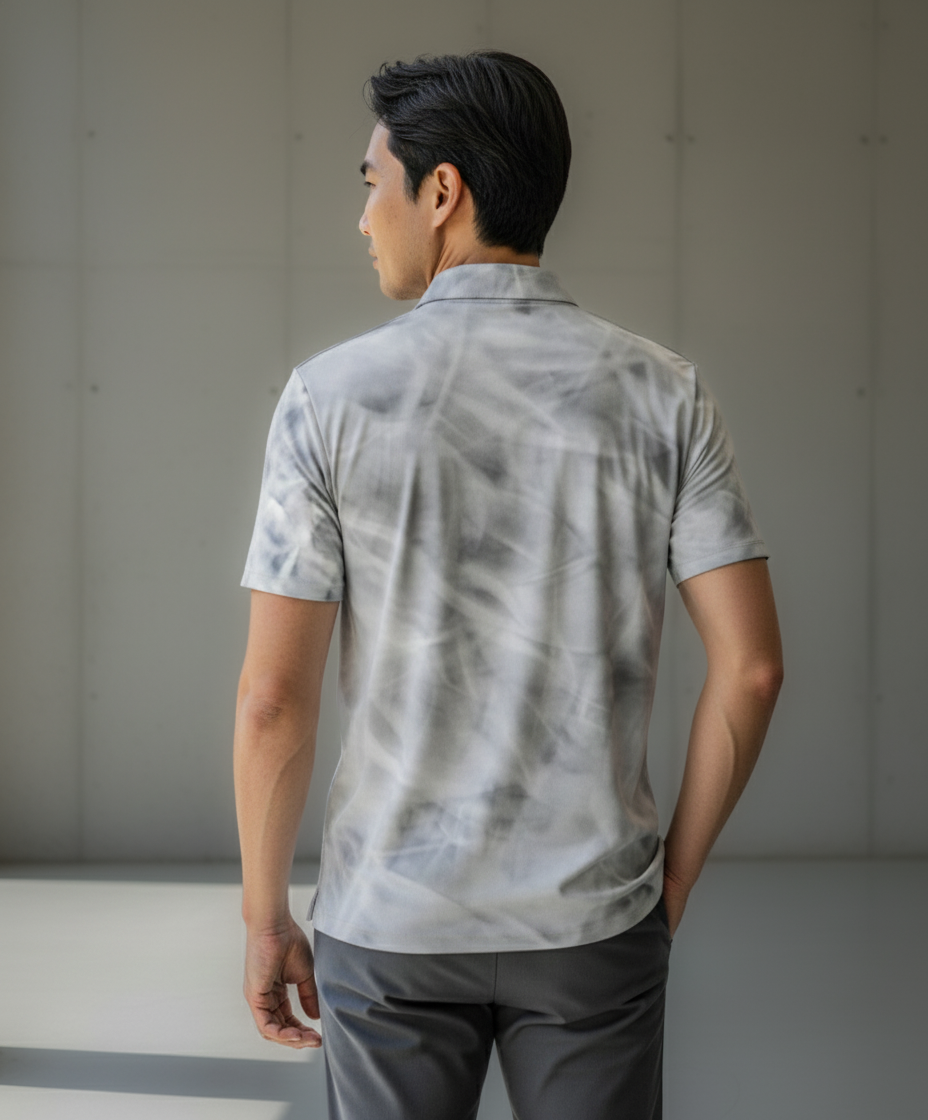 Men's polo shirt: Blur print