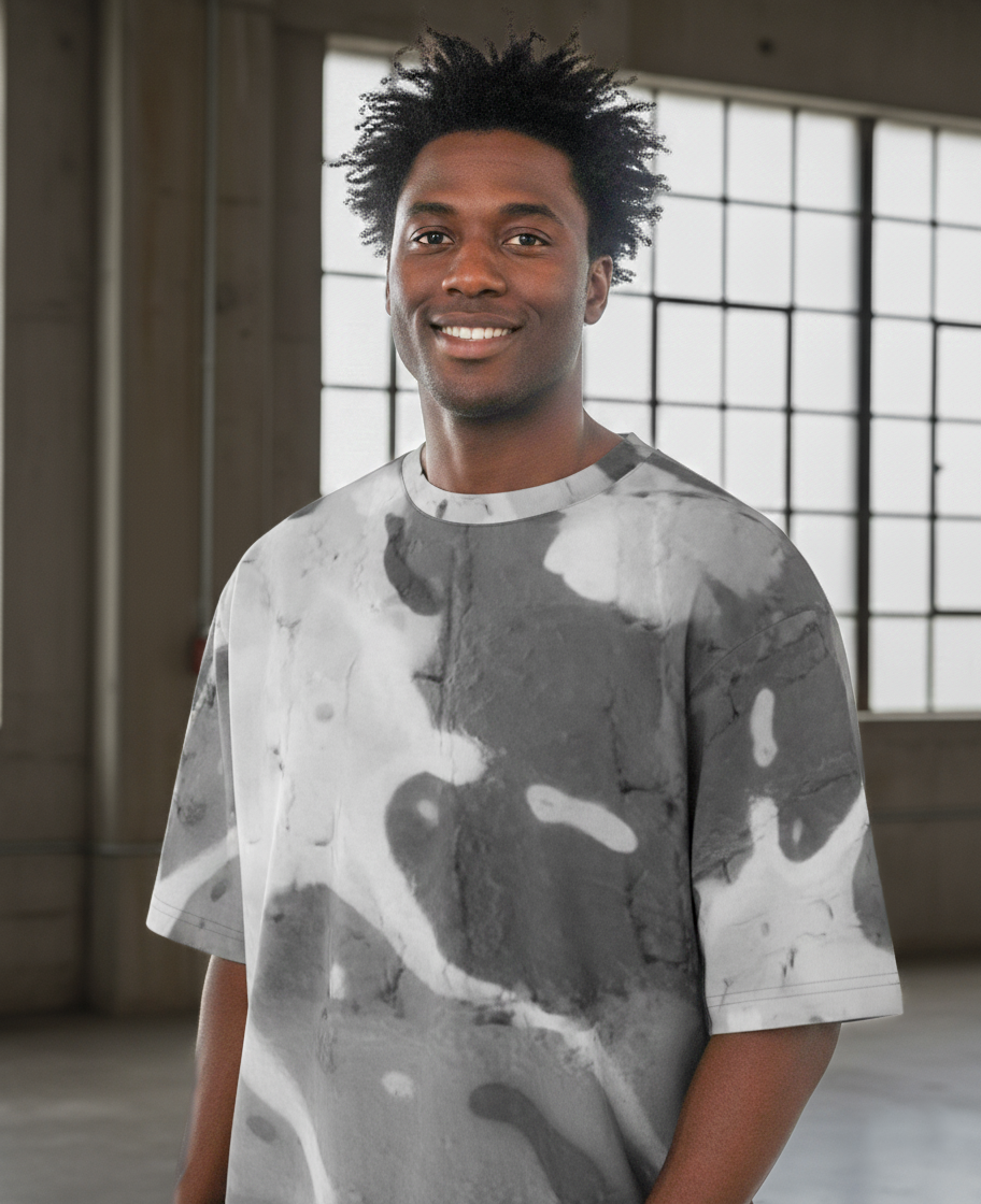 Men's oversized t-shirt: Splash print