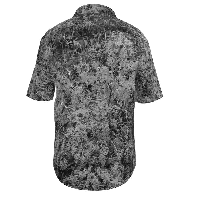 Hemp Tencel shirt: Branch print