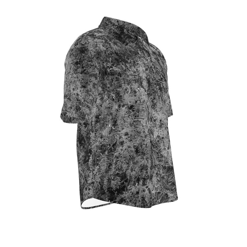 Hemp Tencel shirt: Branch print