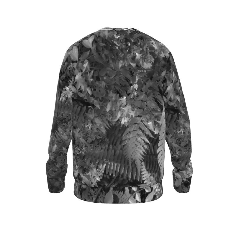 Italian ponte sweatshirt: Forest print