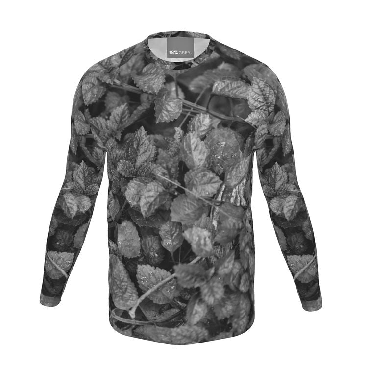 Long sleeve t-shirt: Leaf print
