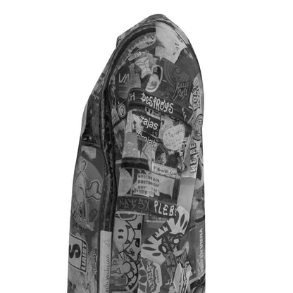 Mens oversized t-shirt: Sticker print