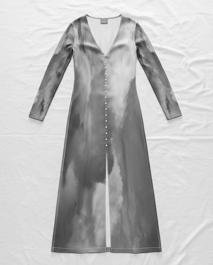 Long cardigan: Sky print