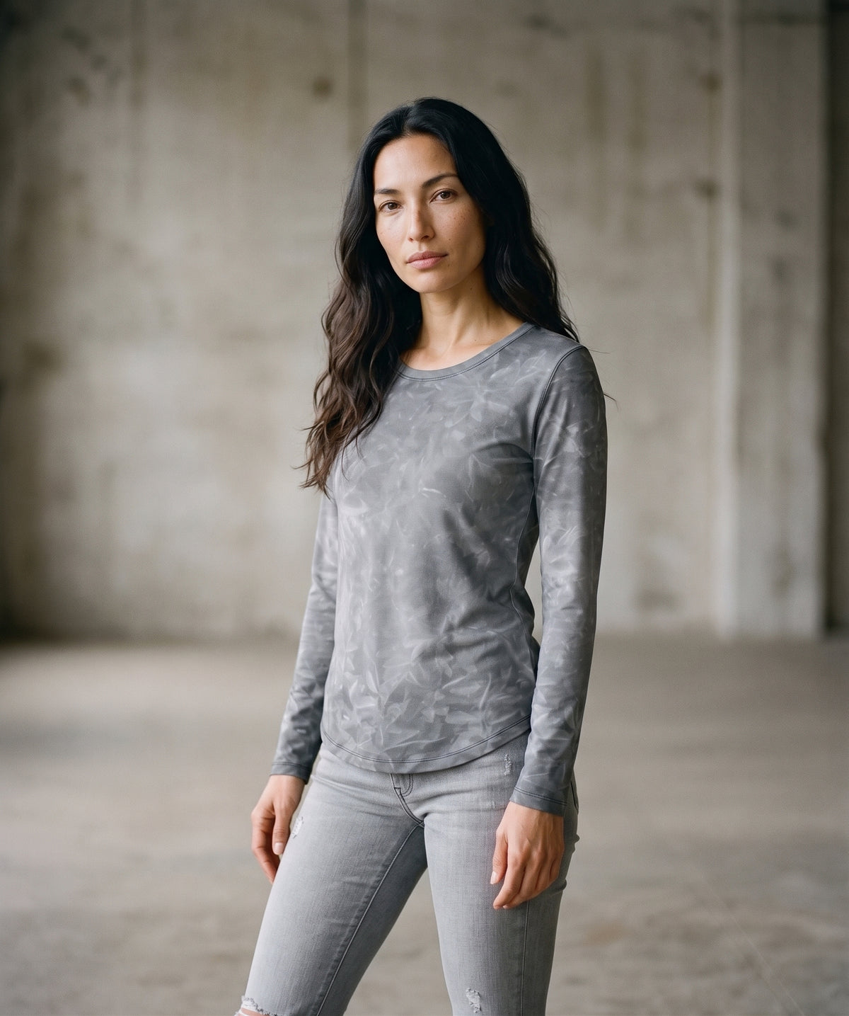 Long sleeve tee: Haze print