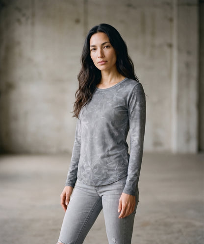 Long sleeve tee: Haze print