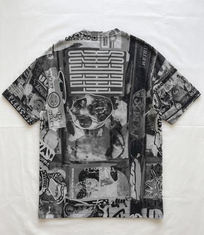 Oversized tee: Sticker print