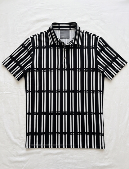 Men's polo shirt: Stripe print