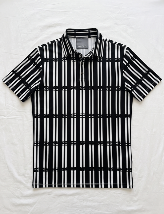 Men's polo shirt: Stripe print