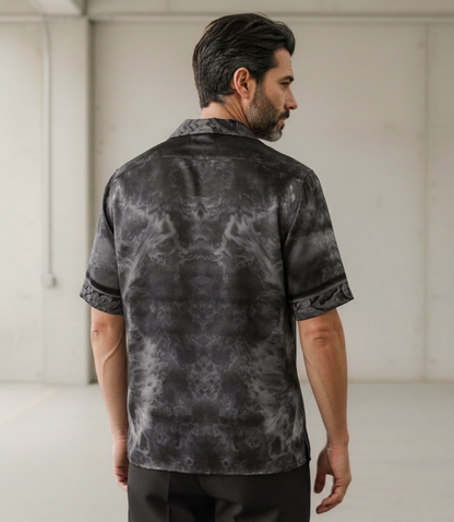 Silk revere shirt: Cabinet print