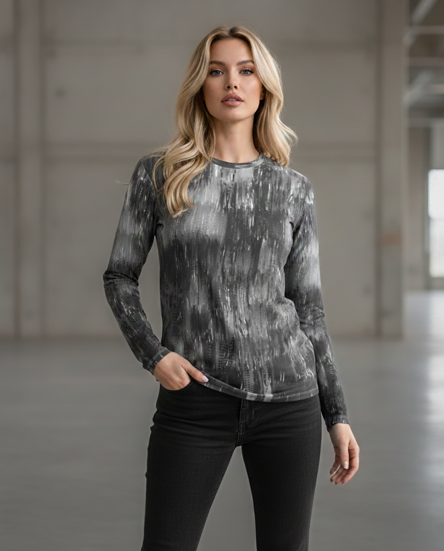Long sleeve t-shirt: Brush print