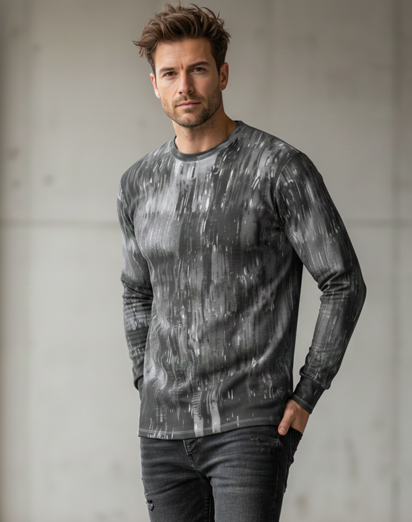 Long sleeve t-shirt: Brush print
