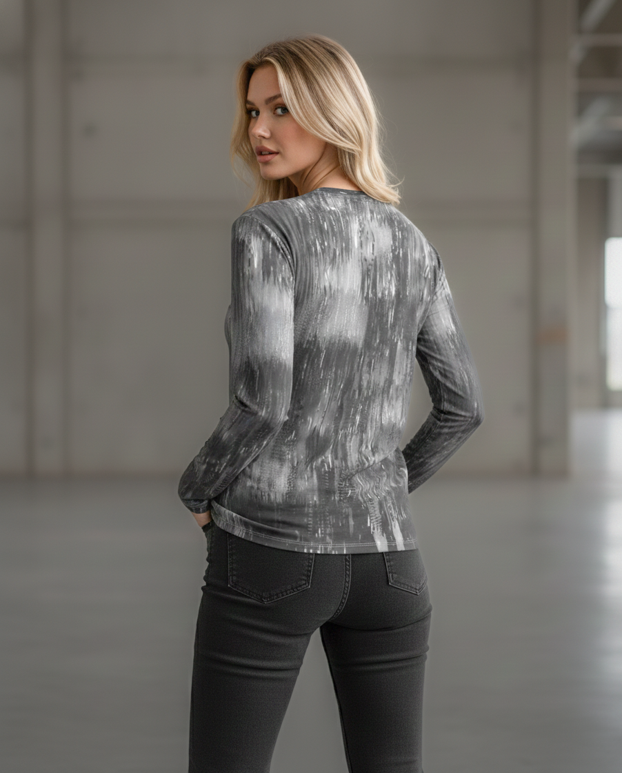 Long sleeve t-shirt: Brush print