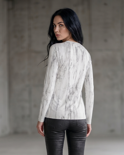 Unisex long sleeve t-shirt: Carrara print