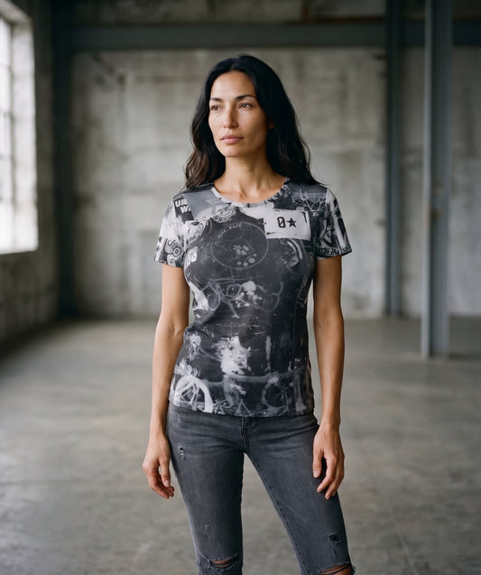 Slim fit tee: Graff print