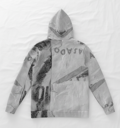 Italian ponte hoodie: Camden print