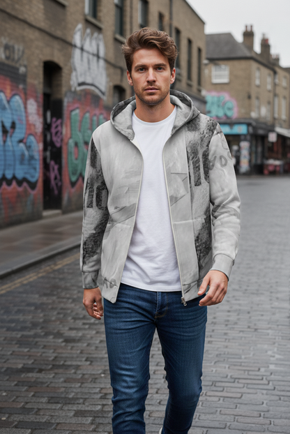 Italian ponte hoodie: Camden print