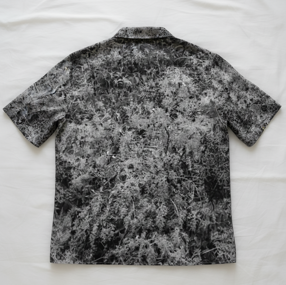 Hemp Tencel shirt: Branch print