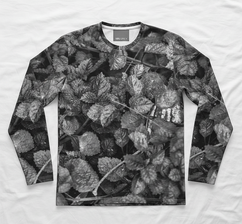 Long sleeve t-shirt: Leaf print