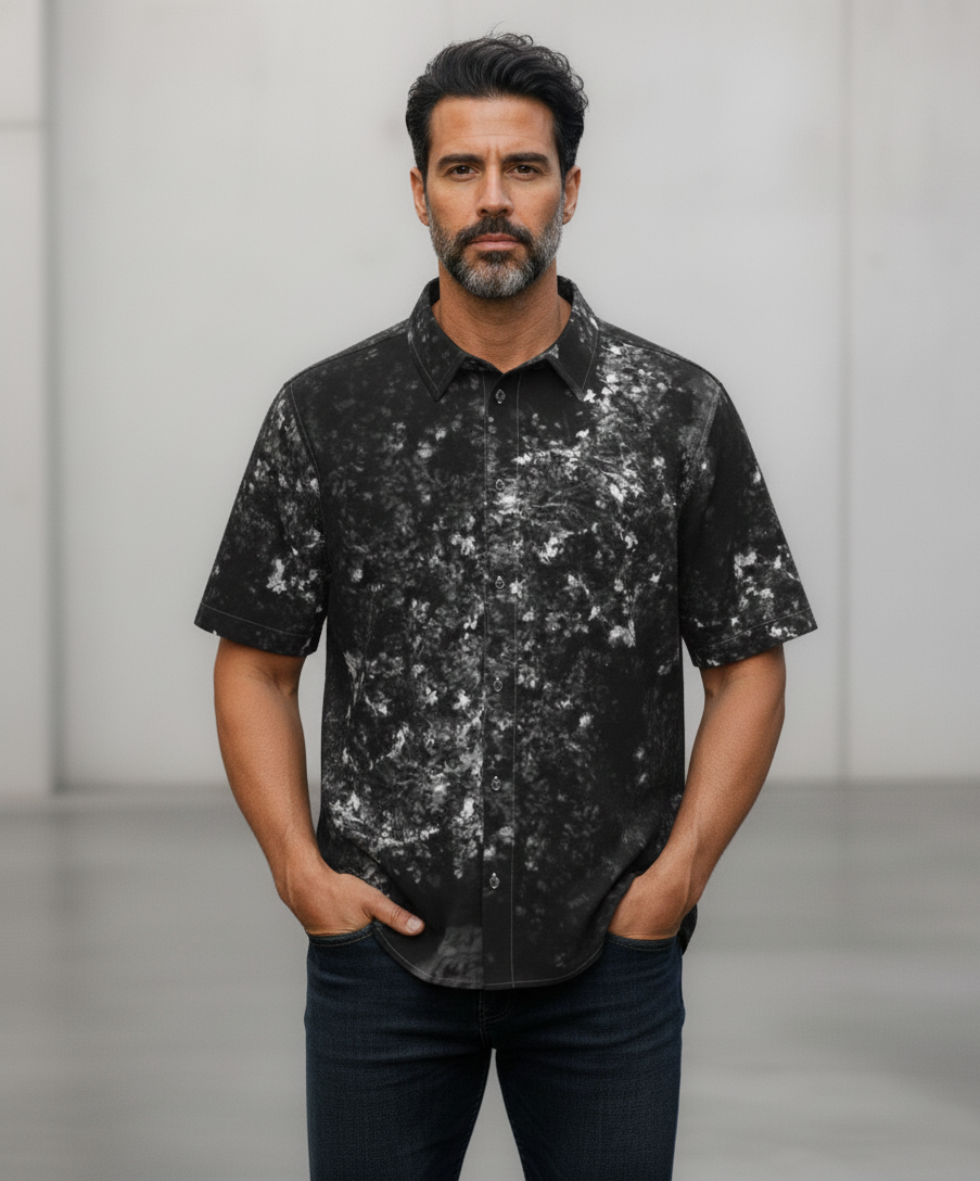 Organic cotton shirt: Bloom print