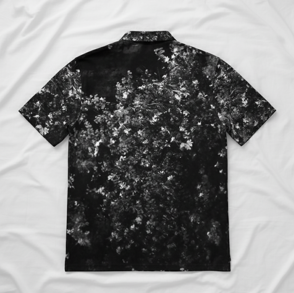 Men's polo shirt: Bloom print