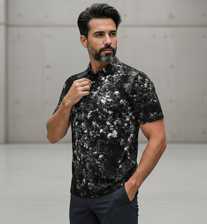 Men's polo shirt: Bloom print