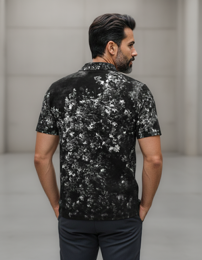 Men's polo shirt: Bloom print