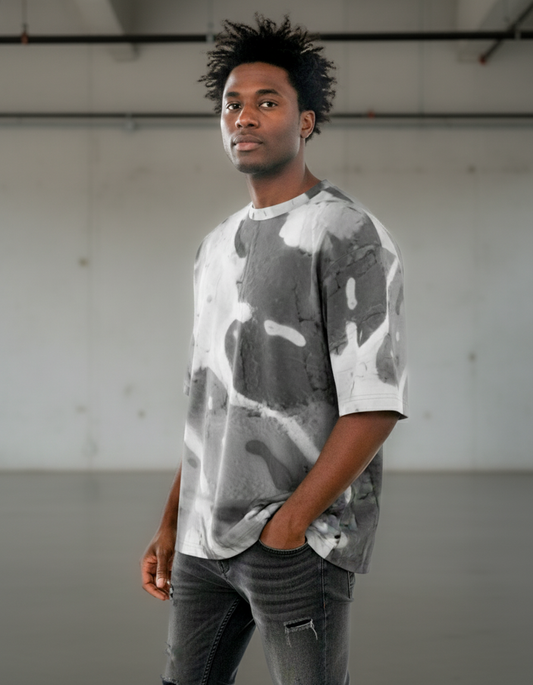 Mens oversized t-shirt: Splash print