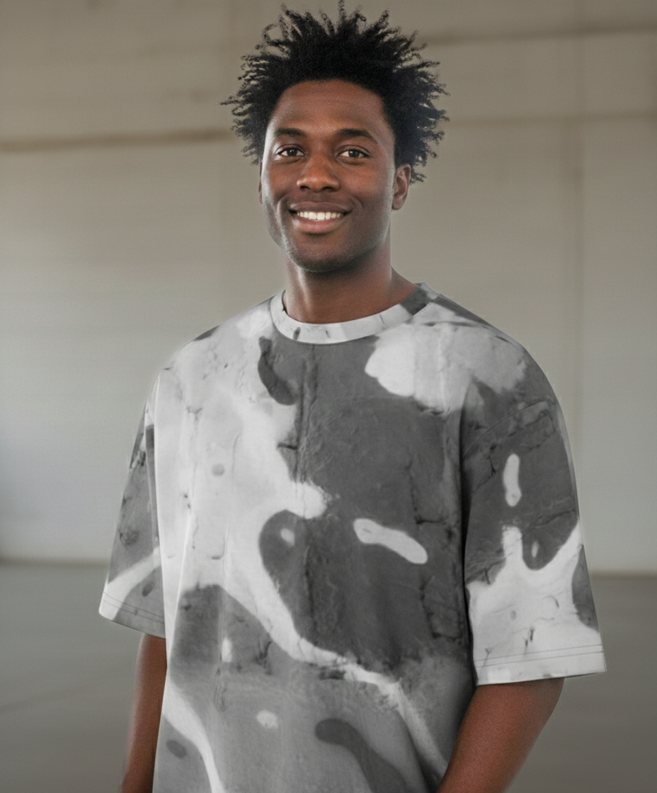 Mens oversized t-shirt: Splash print