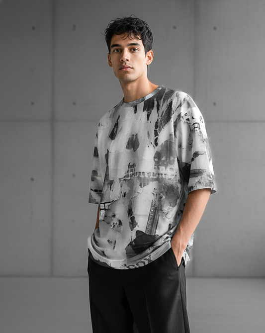 Mens oversized t-shirt: Obregon print
