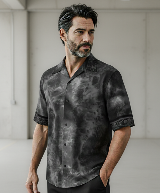 Silk revere shirt: Cabinet print