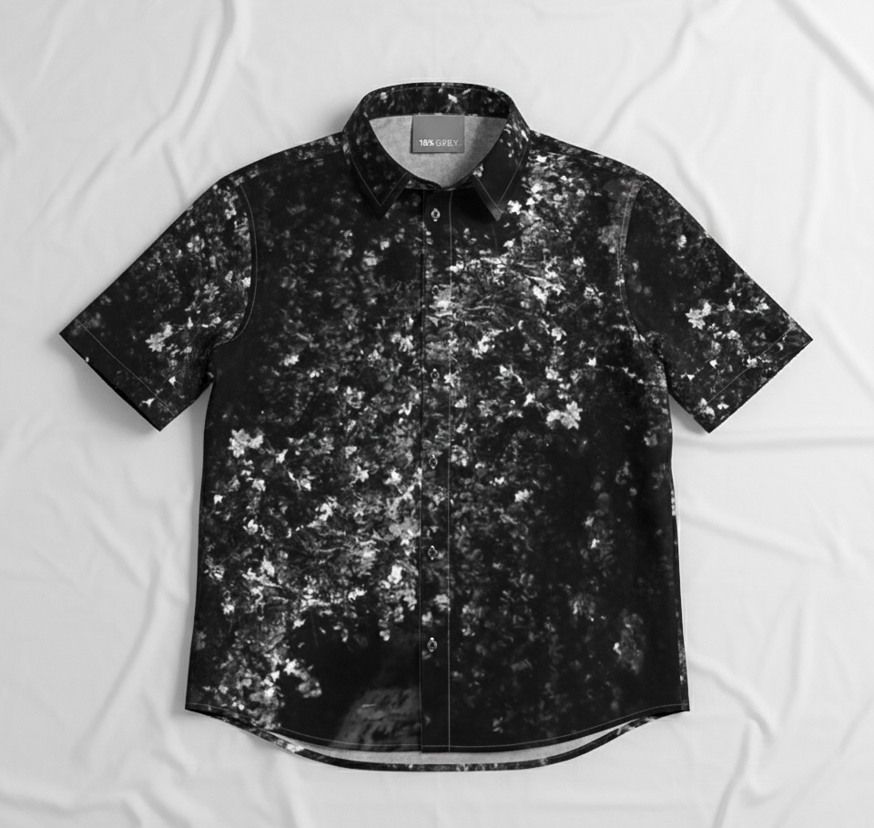 Organic cotton shirt: Bloom print