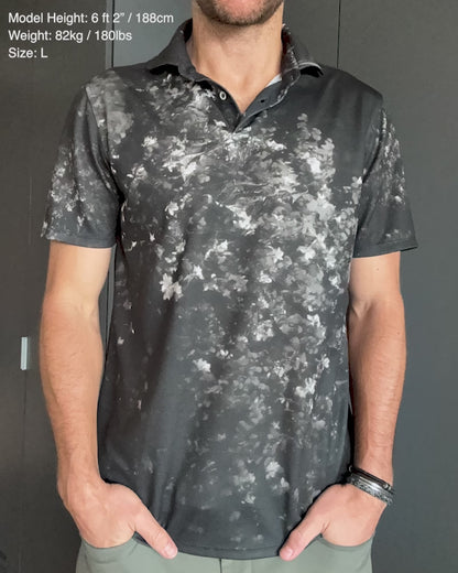 Men's polo shirt: Bloom print