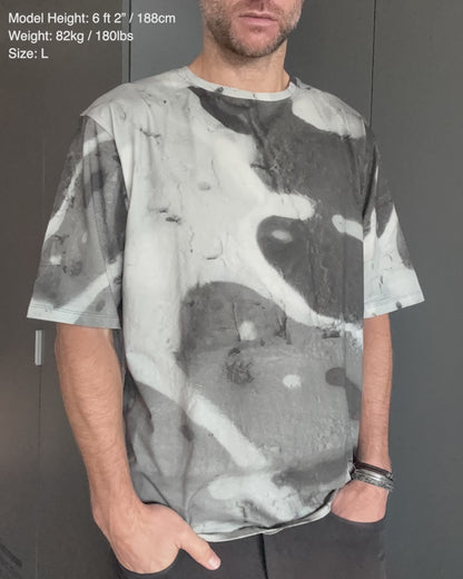 Mens oversized t-shirt: Splash print