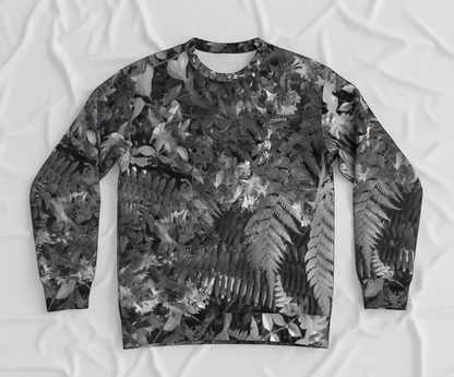 Italian ponte sweatshirt: Forest print