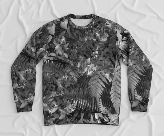 Italian ponte sweatshirt: Forest print