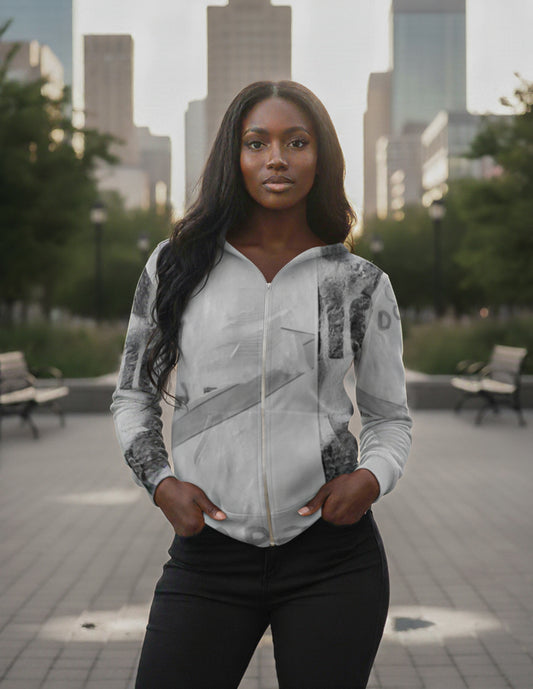 Italian ponte hoodie: Camden print