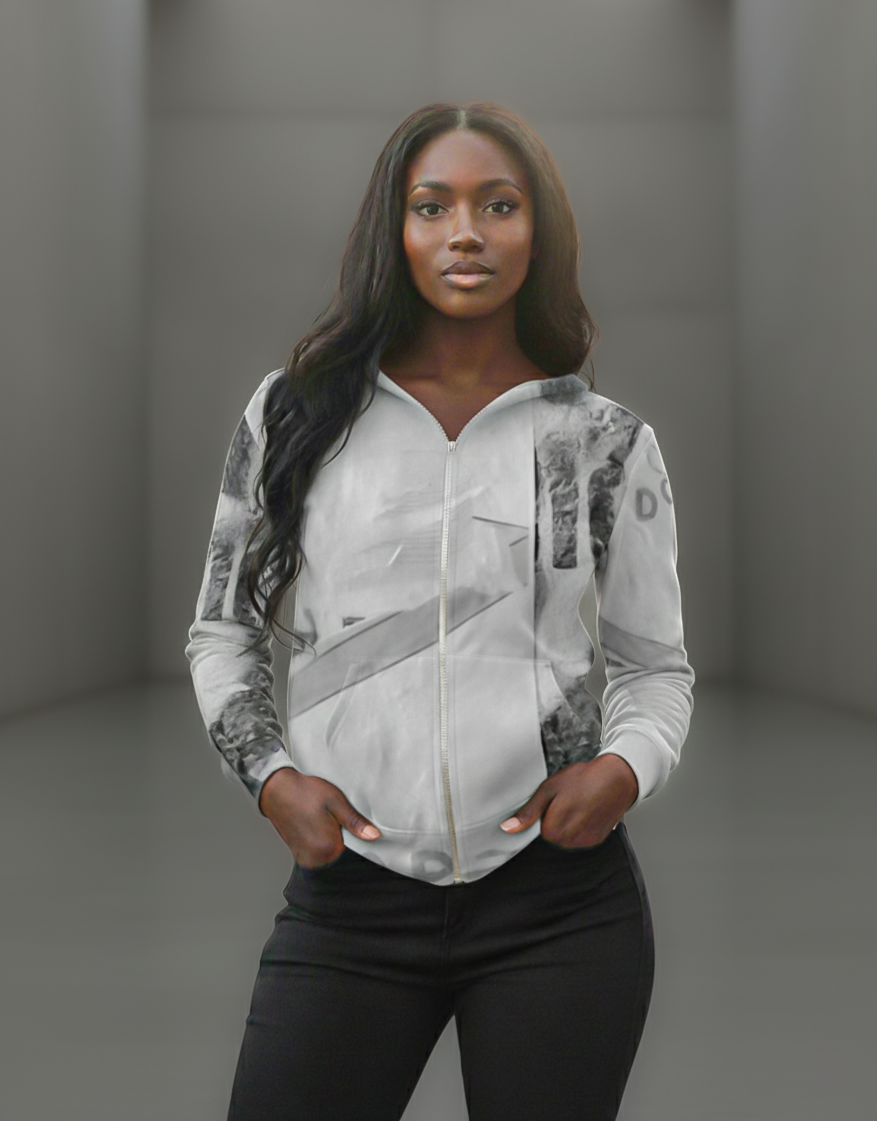 Italian ponte hoodie: Camden print