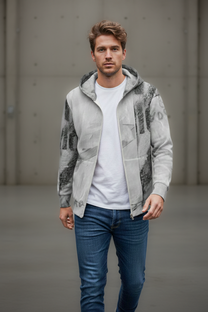 Italian ponte hoodie: Camden print