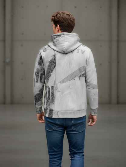 Italian ponte hoodie: Camden print