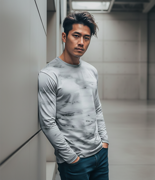 Long sleeve t-shirt: Carrara print