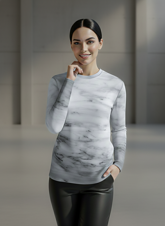 Long sleeve t-shirt: Carrara print