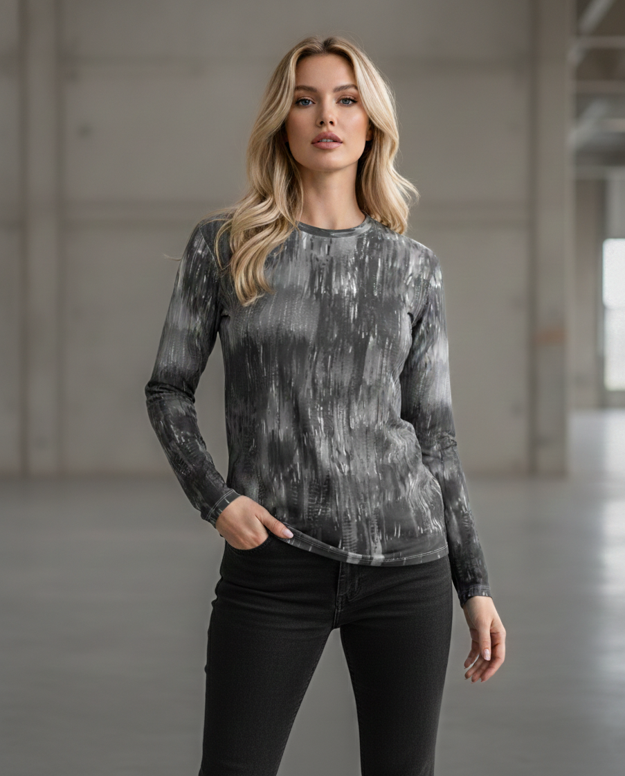 Unisex long sleeve t-shirt: Brush print