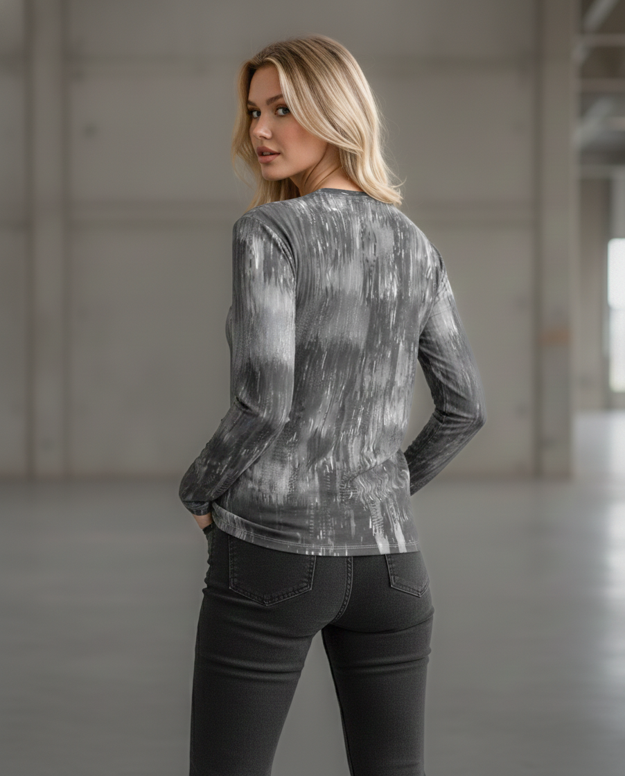Unisex long sleeve t-shirt: Brush print