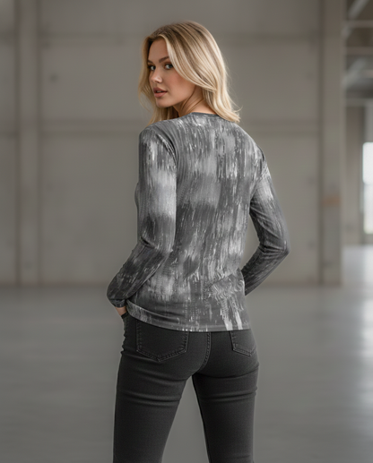Unisex long sleeve t-shirt: Brush print