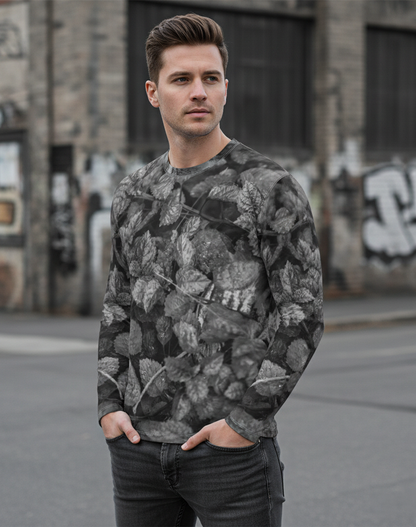 Long sleeve t-shirt: Leaf print