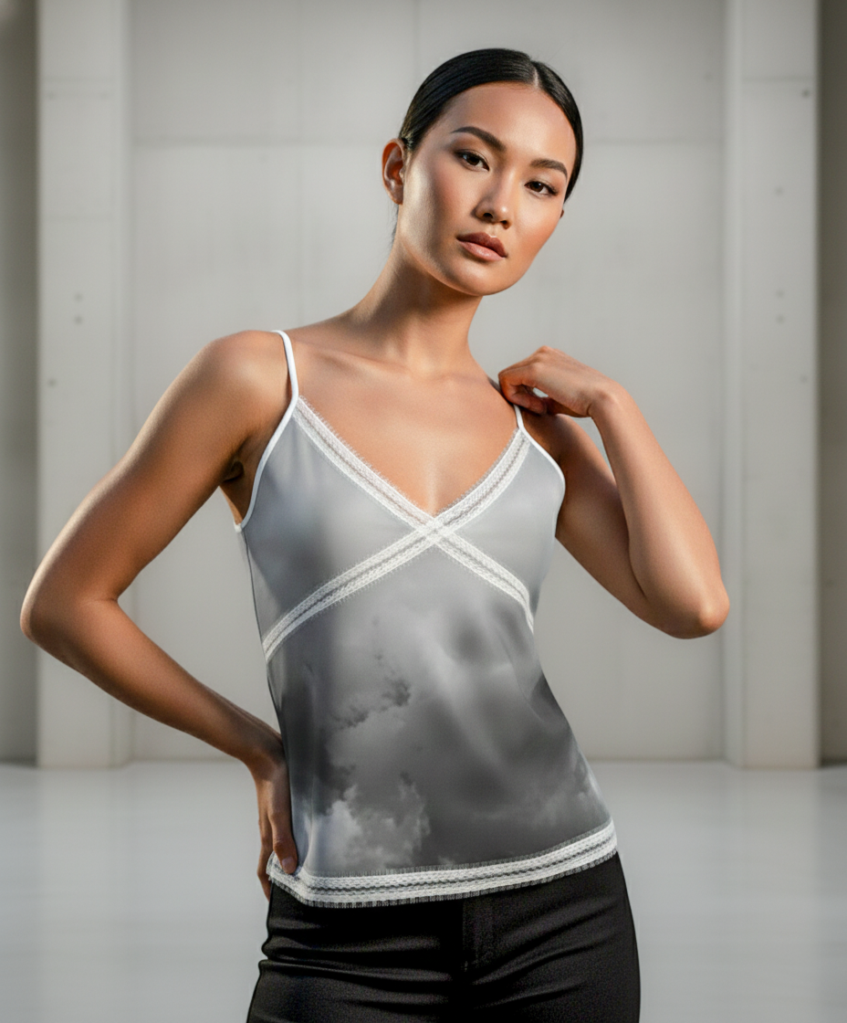 Cami top: Storm print